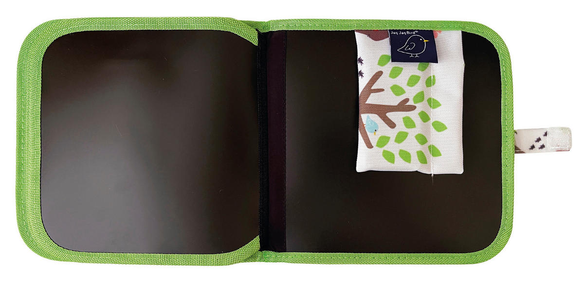 KREIDEMALBUCH-SET WALD - Weiß/Grün, Trend (21/2/21cm)