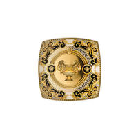 DEKORATIVNI KROŽNIK PRESTIGE  PRESTIGE GALA        21,4/21,4/7,5 cm  - zlate barve/bela, Konvencionalno, keramika (21,4/21,4/7,5cm) - Versace