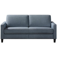 SCHLAFSOFA Textil Blau, Grau  - Blau/Schwarz, Design, Holz/Textil (184/87/102cm) - Dieter Knoll