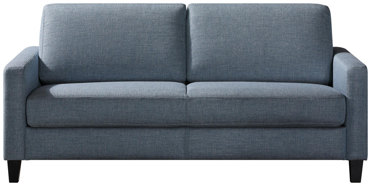 SCHLAFSOFA Textil Blau, Grau  - Blau/Schwarz, Design, Holz/Textil (184/87/102cm) - Dieter Knoll