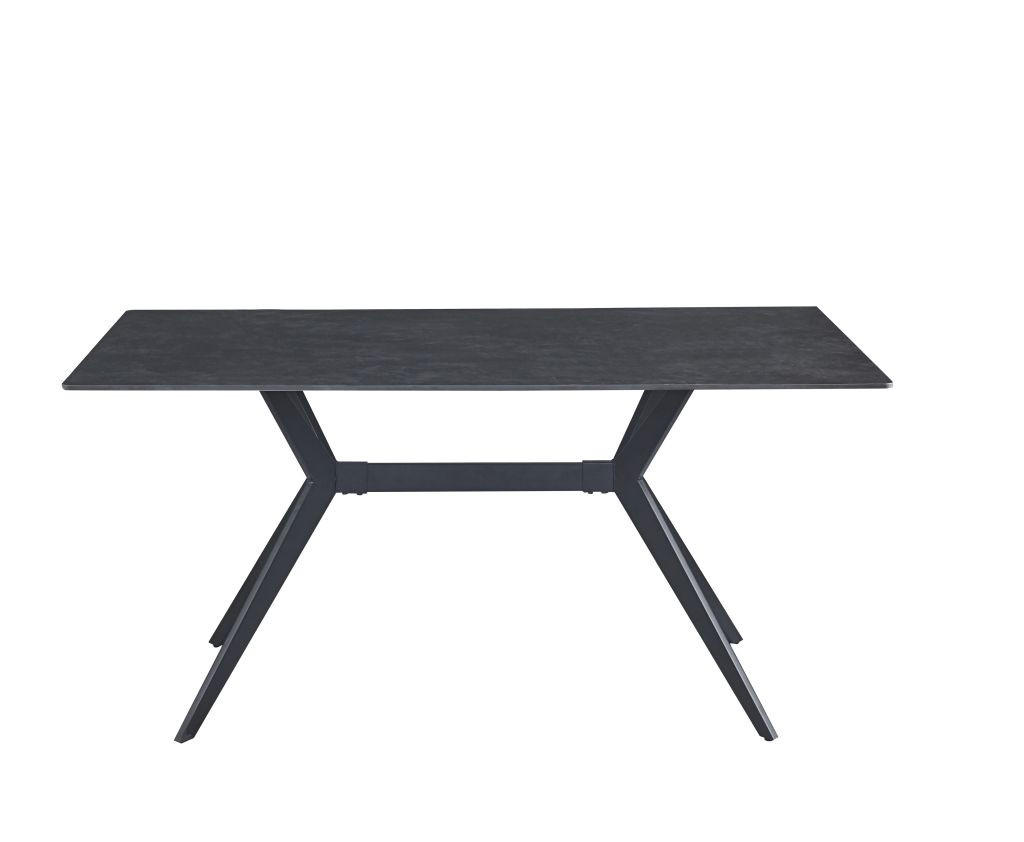 STOL ZA BLAGOVAONICU  siva  metal, keramika      - siva/crna, Basics, metal/keramika (160/76/90cm) - Novel