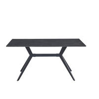 STOL ZA BLAGOVAONICU  siva  metal, keramika      - siva/crna, Basics, metal/keramika (160/76/90cm) - Novel
