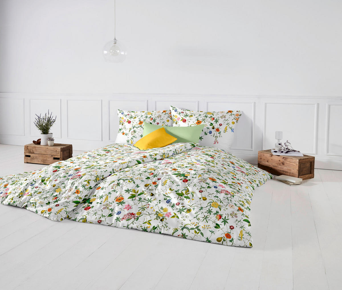 POSTELJINA  BED ART S  - bijela/žuta, Konvencionalno, tekstil (200/200cm) - Fleuresse