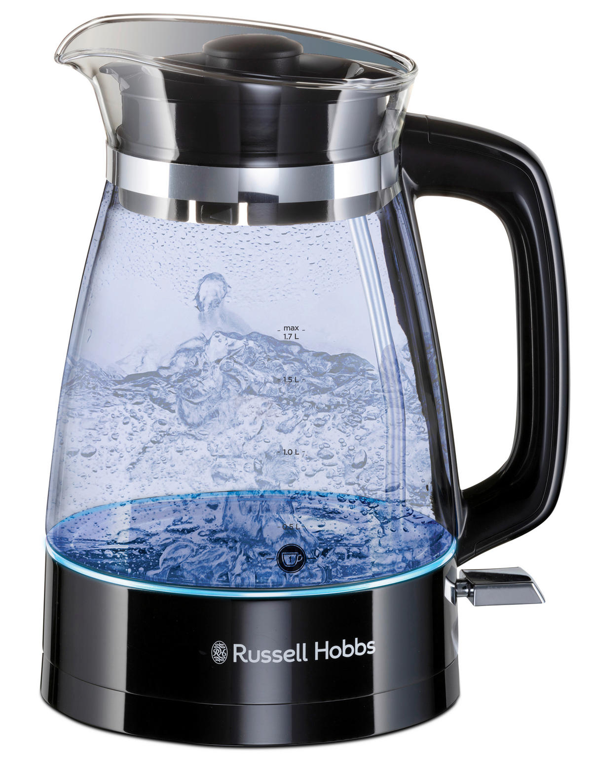 WASSERKOCHER Wasserkocher 1,7 L  - Schwarz, Basics, Kunststoff (17/26/20cm) - Russell Hobbs