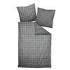 WENDEBETTWÄSCHE Giulietta Makosatin 135/200 cm  - Anthrazit/Weiß, KONVENTIONELL, Textil (135/200cm) - Janine