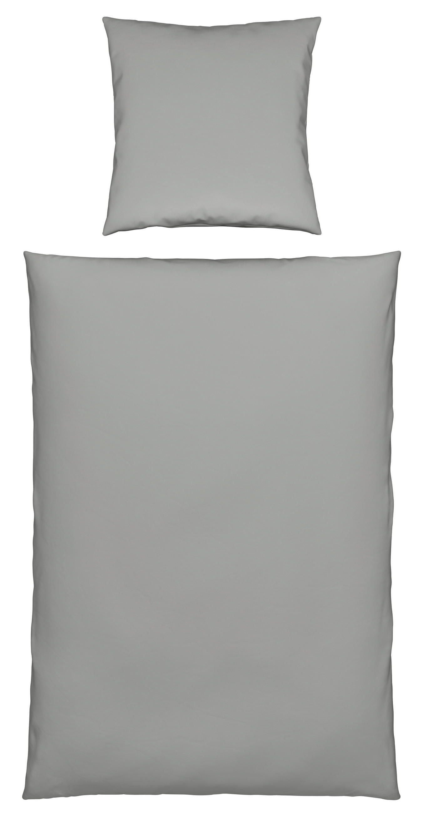 BETTWÄSCHE Musselin 135/200 cm  - Silberfarben, Basics, Textil (135/200cm) - Novel