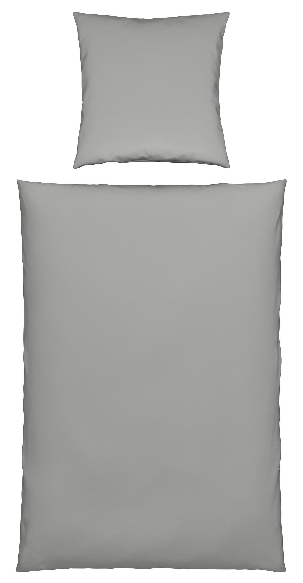 BETTWÄSCHE Musselin 135/200 cm  - Silberfarben, Basics, Textil (135/200cm) - Novel
