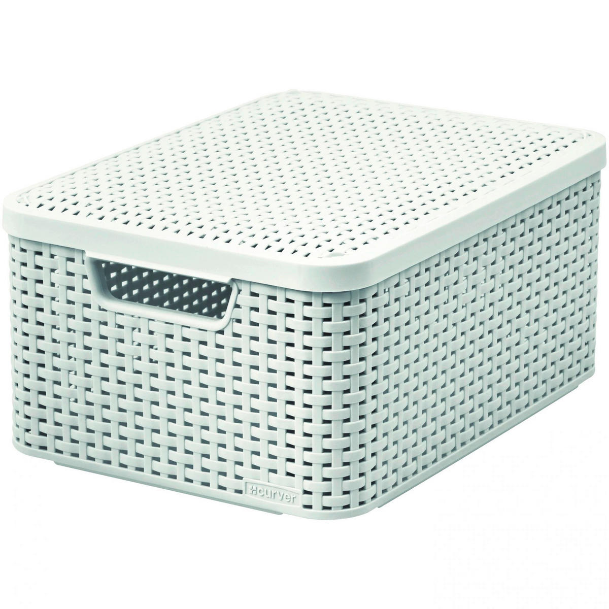 TÁROLÓKOSÁR 44.5/33/24.8 cm  - krém, Basics, műanyag (44.5/33/24.8cm)