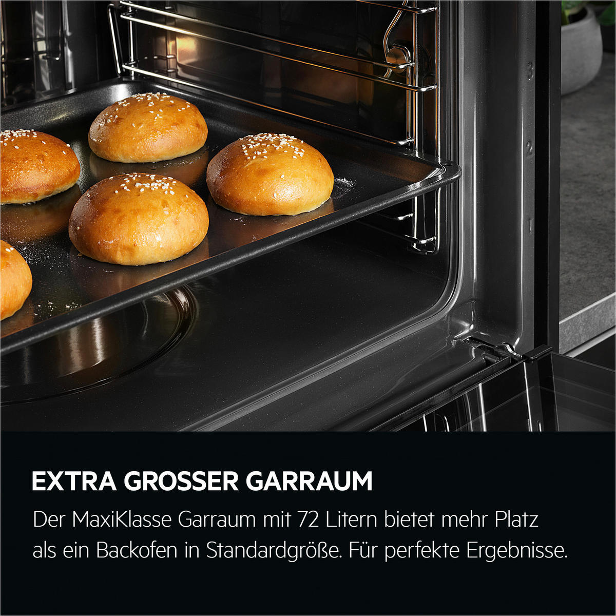 EINBAUBACKOFEN BP6150T  - Schwarz, Basics (56/59/55cm) - AEG
