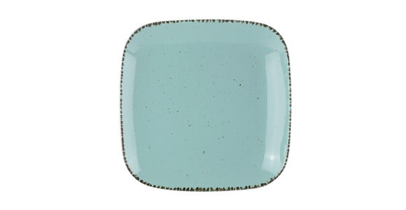SPEISETELLER URBAN LIFE SQUARE 27/27 cm - Türkis, LIFESTYLE, Keramik (27/27cm) - Landscape