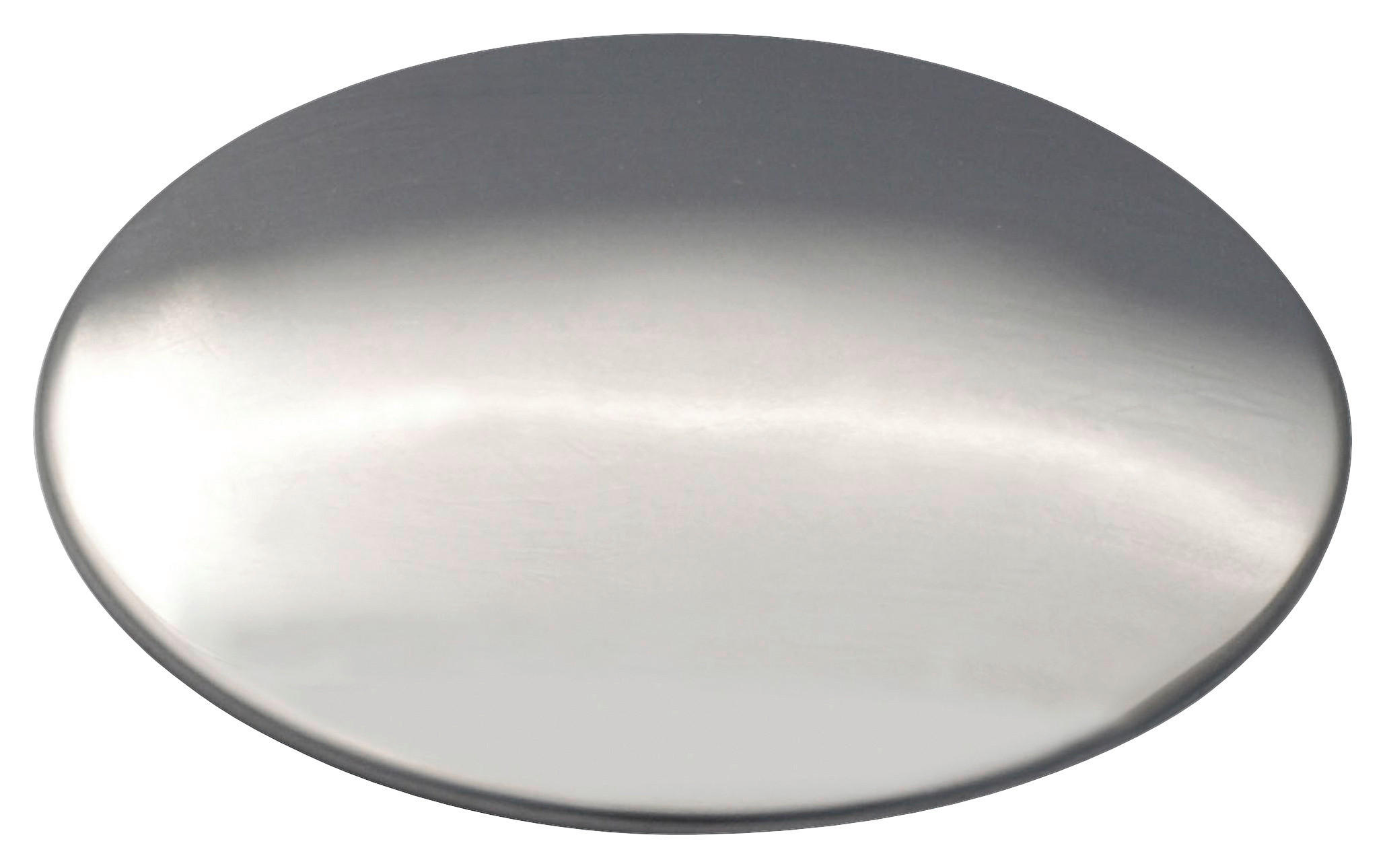 ABDECKKAPPEN  - Edelstahlfarben, Basics, Metall (8,89cm) - Systemceram