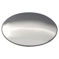 ABDECKKAPPEN  - Edelstahlfarben, Basics, Metall (8,89cm) - Systemceram