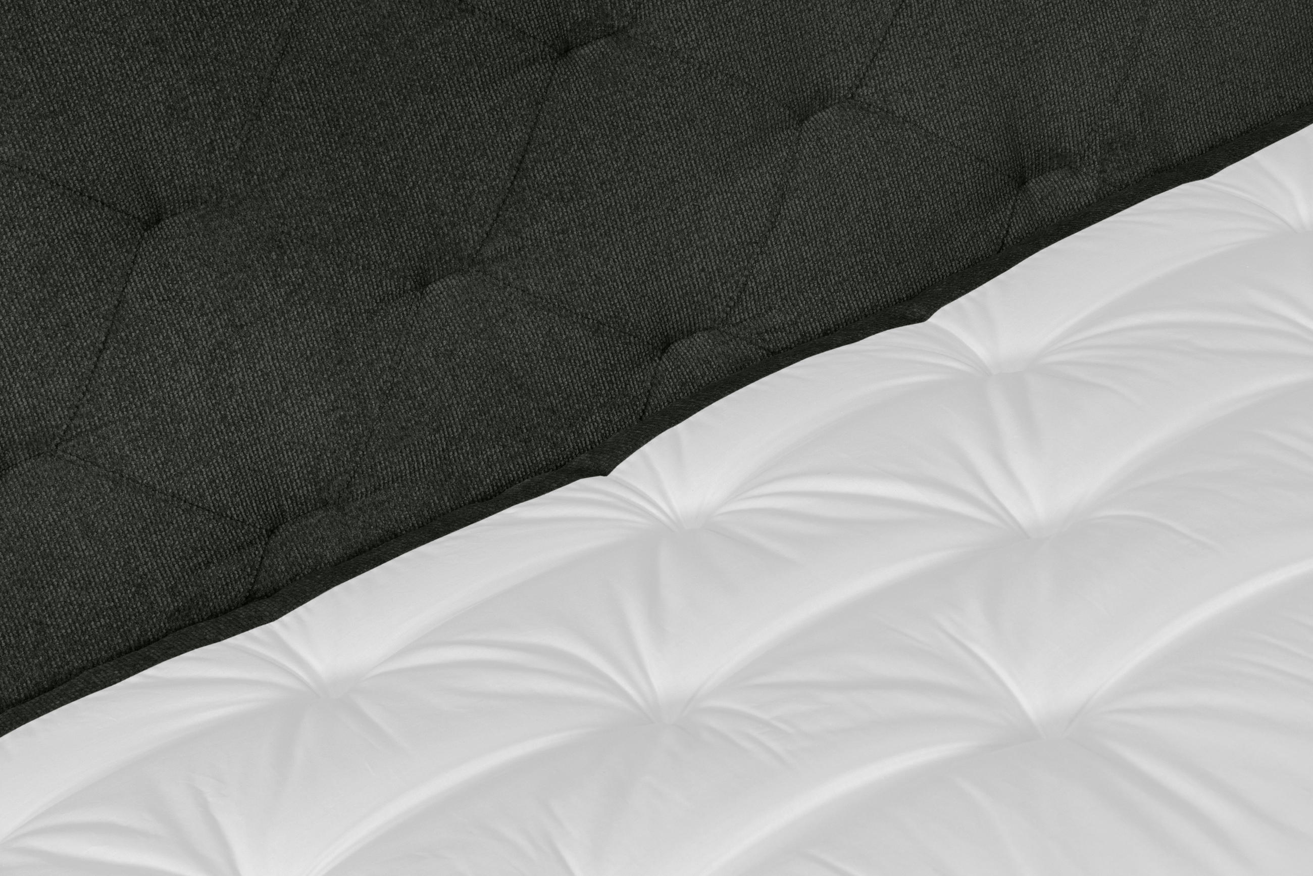BOXSPRINGBETT 160/200 cm  in Dunkelgrün  - Dunkelgrün/Eichefarben, Konventionell, Holz/Textil (160/200cm) - Welnova