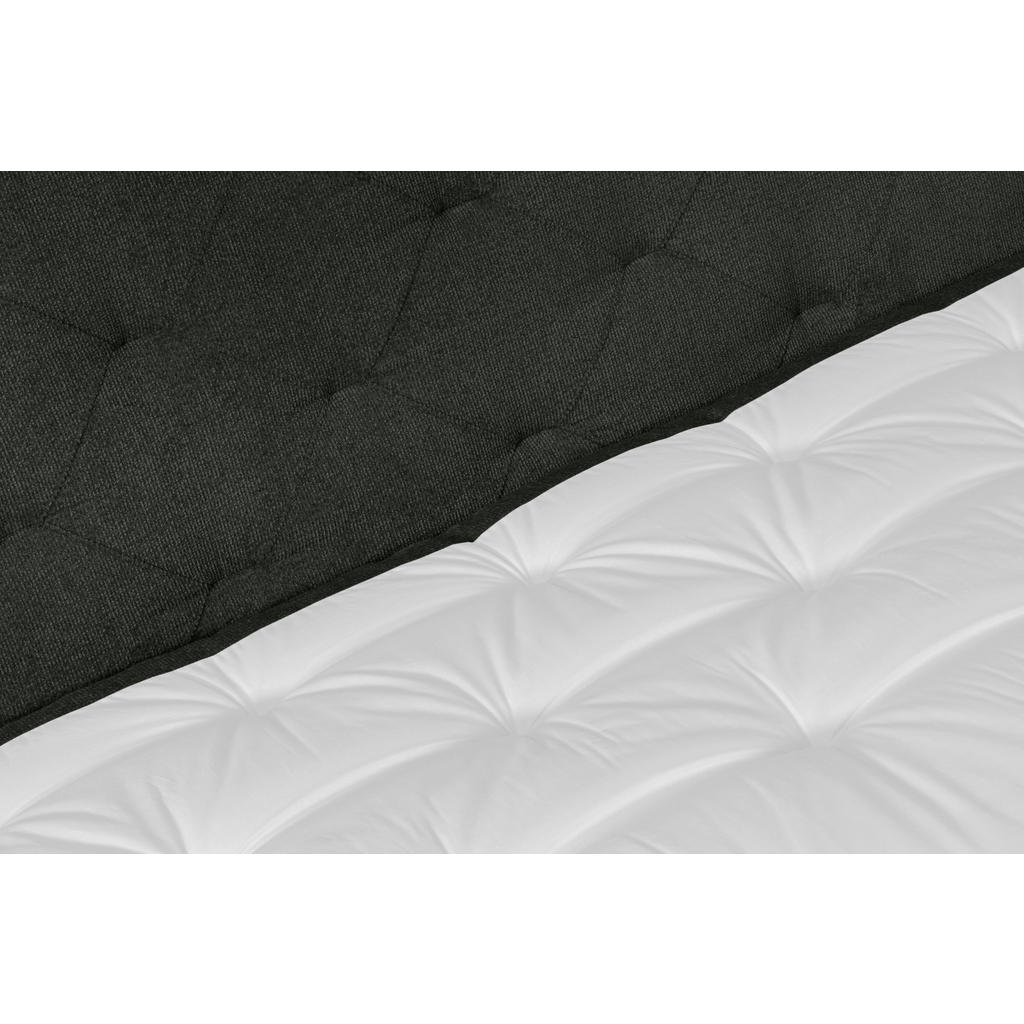 Thumbnail - Welnova Boxspringbett, Dunkelgrün, Textil, Eiche, H4, 7-Zonen, Höhe ca. 19 cm, 140x200 cm, Matratze, gepolstertes Kopfte...