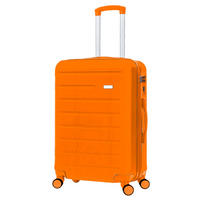 REISEKOFFER Orange  - Orange, Design, Kunststoff/Textil (56/35/20cm) - Novel