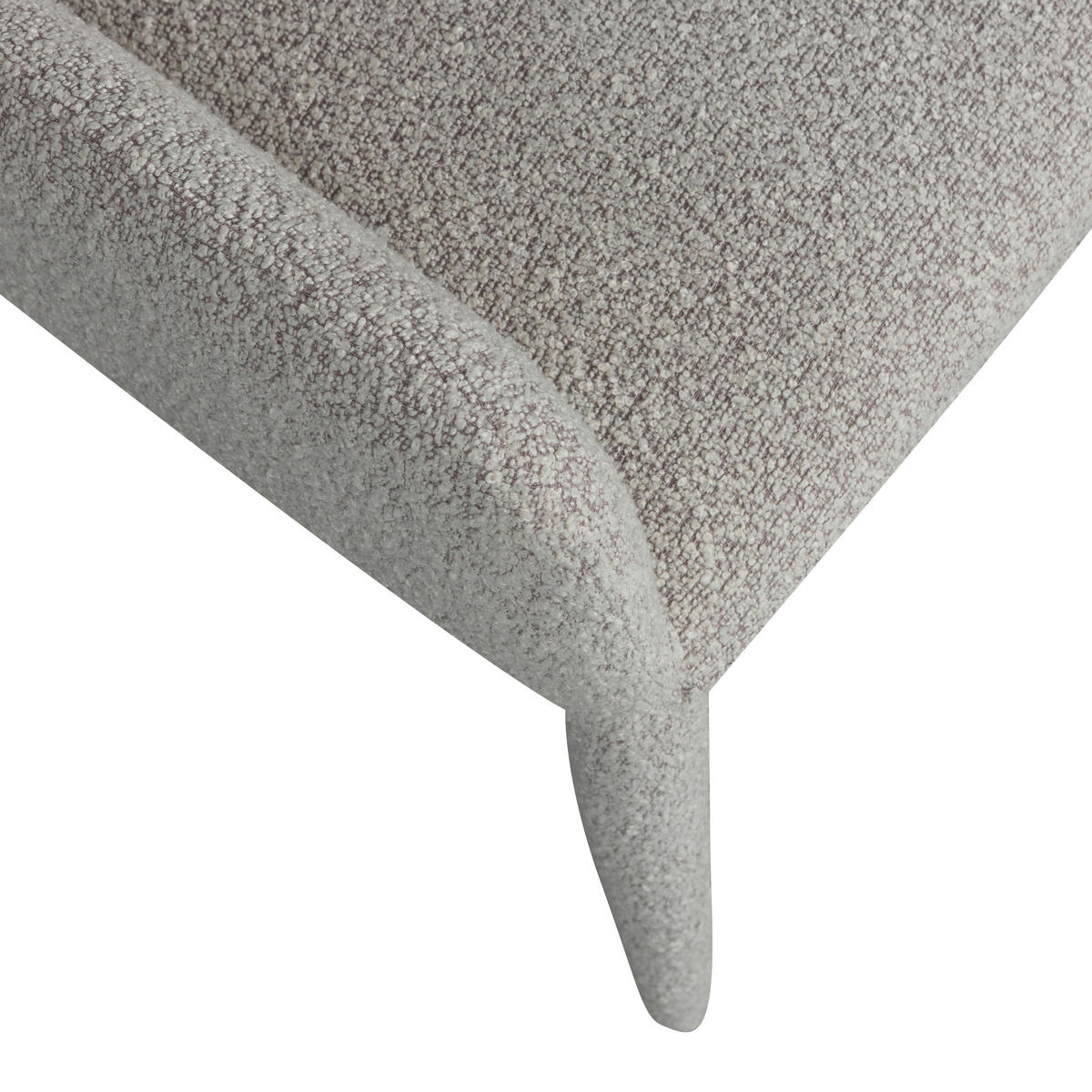 ARMLEHNSTUHL  inklusive Armlehnen Bouclé  - Greige, Design, Textil (54/83/57cm) - Livetastic