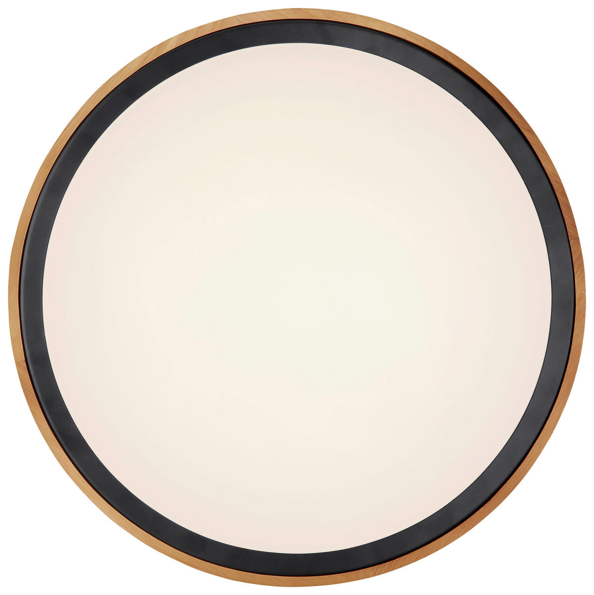 LED-DECKENLEUCHTE 43,7/11 cm   - Eiche dunkel/Opal, Design, Holz/Kunststoff (43,7/11cm) - Novel