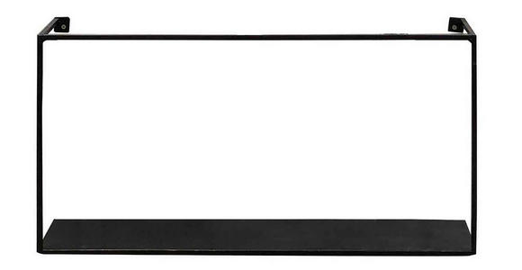 WANDREGAL 60/30/12 cm  - Schwarz, Trend, Metall (60/30/12cm) - Landscape