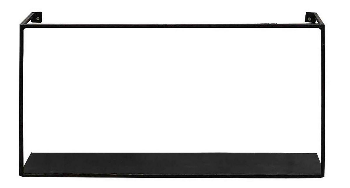 FALIPOLC 60/30/12 cm  - fekete, Trend, fém (60/30/12cm) - Landscape