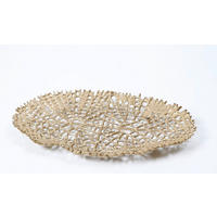 DEKORAČNÁ MISKA  - zlatá, Design, kov (48/27/5,5cm) - Ambia Home