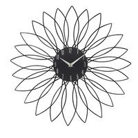 STENSKA URA  črna 50 cm  - črna, Trend, kovina/umetna masa (50cm) - Ambia Home