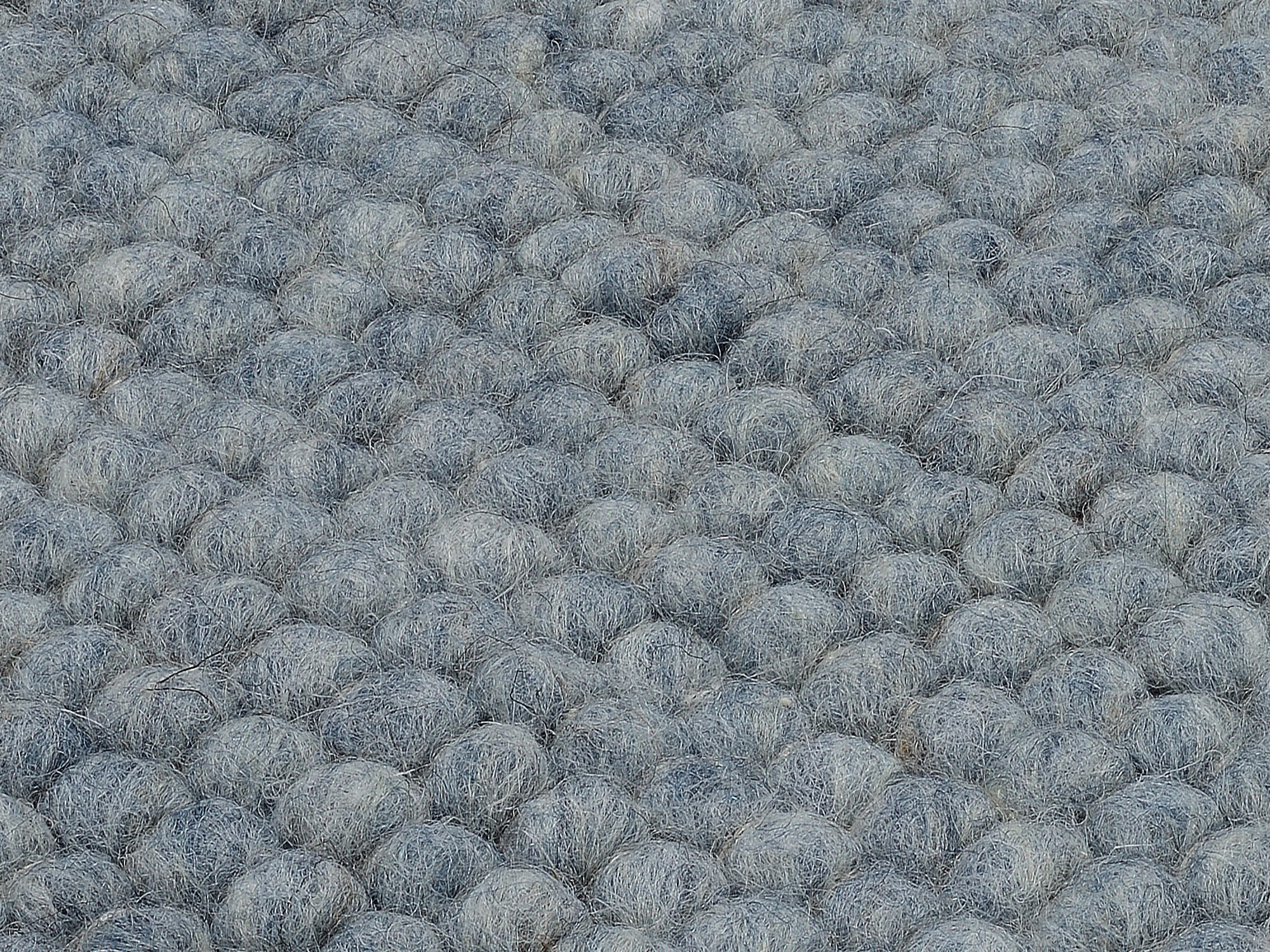 HANDWEBTEPPICH 200/200 cm Helsinki Blau, Grau  - Blau/Grau, Basics, Textil (200/200cm) - Linea Natura
