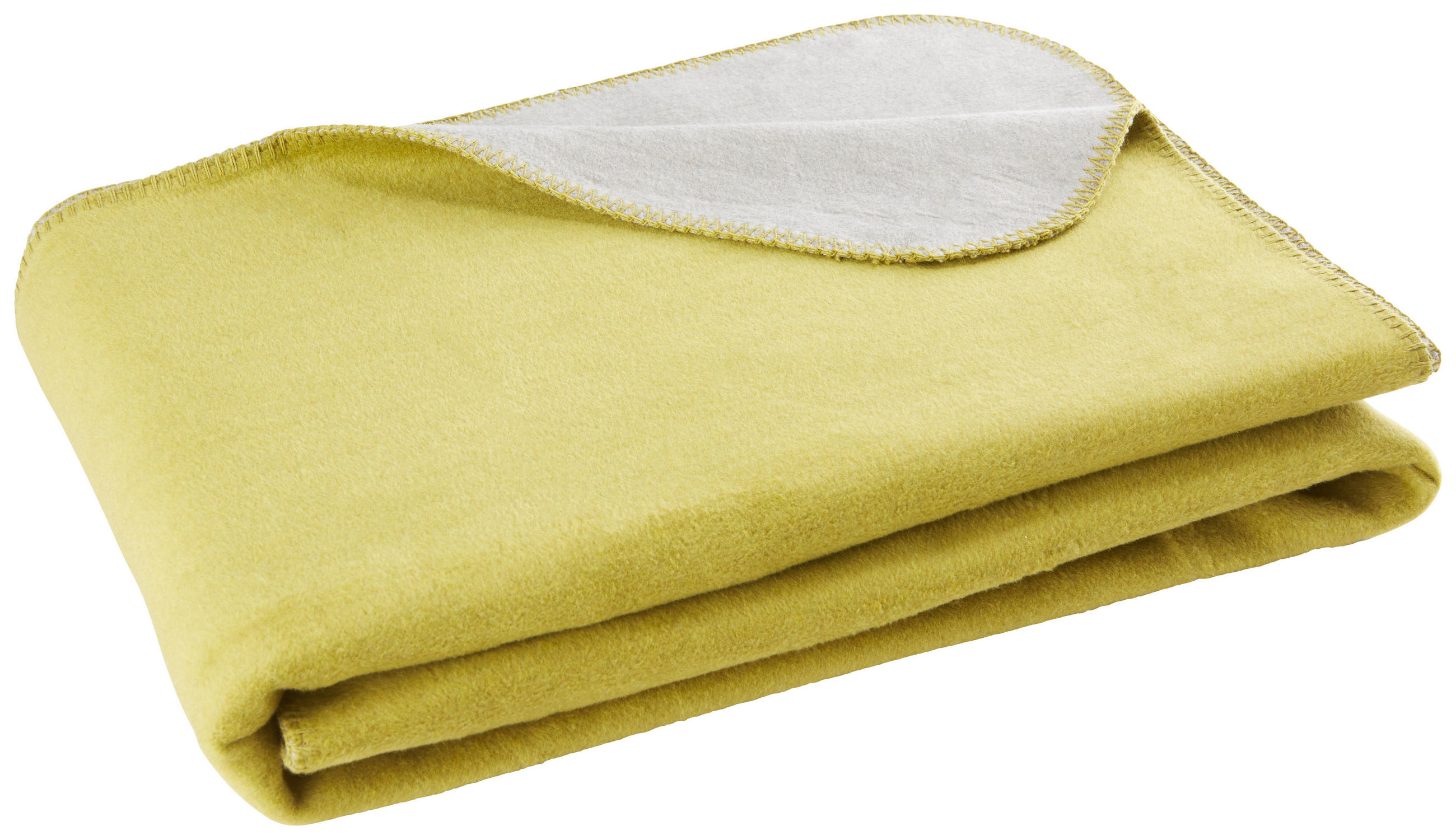 Pătură Pentru Canapea 150/200 cm  - verde/gri, Basics, textil (150/200cm) - Novel