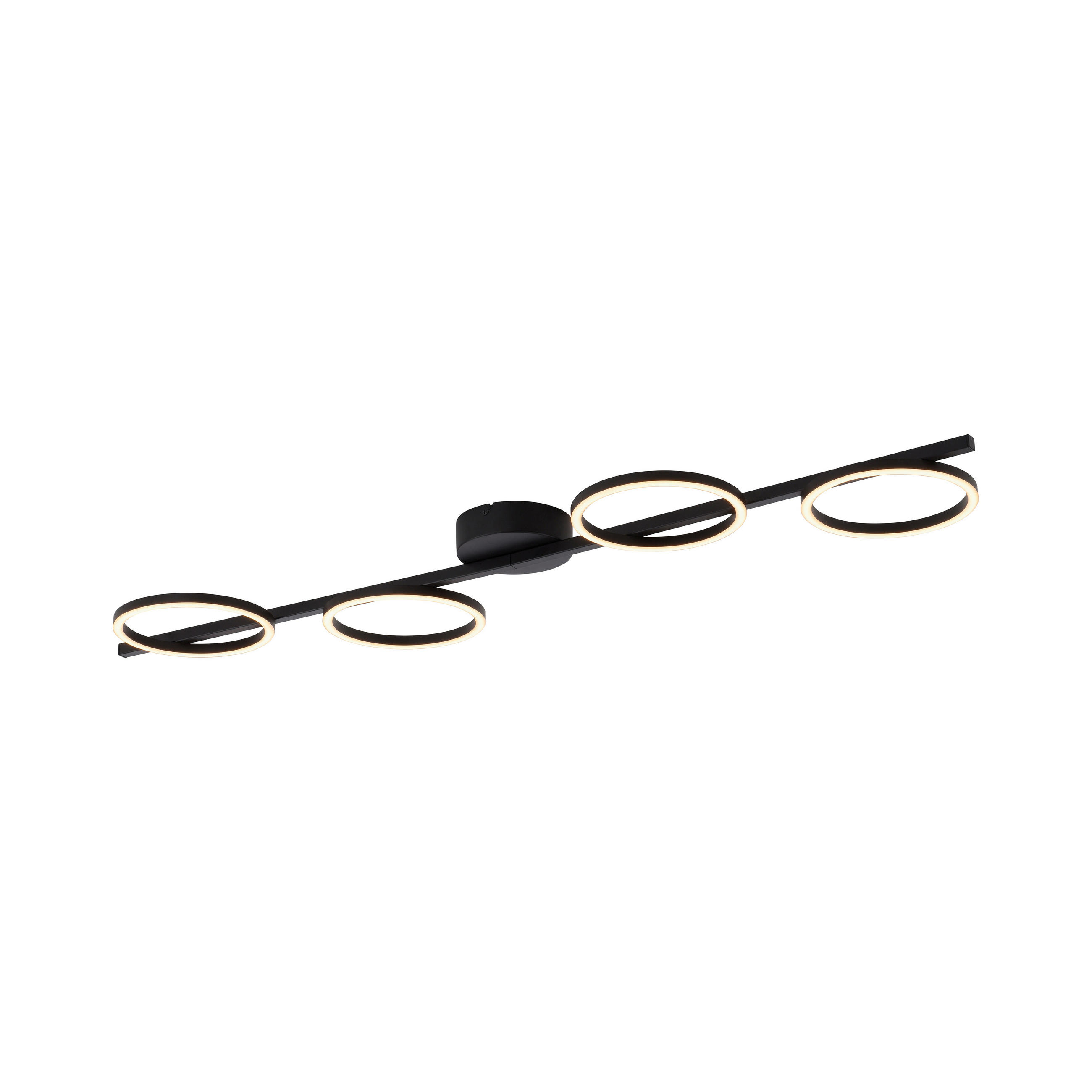 LED-DECKENLEUCHTE 120/30,5/7 cm   - Schwarz, Design, Kunststoff/Metall (120/30,5/7cm) - Schöner Wohnen