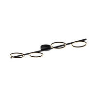 LED-DECKENLEUCHTE 120/30,5/7 cm   - Schwarz, Design, Kunststoff/Metall (120/30,5/7cm) - Schöner Wohnen