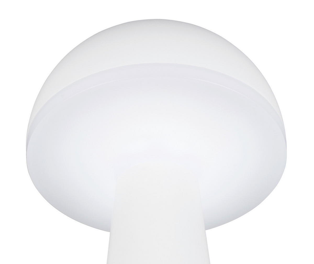 AKKU-TISCHLEUCHTE - Weiss, Trend, Metall (16/31cm)