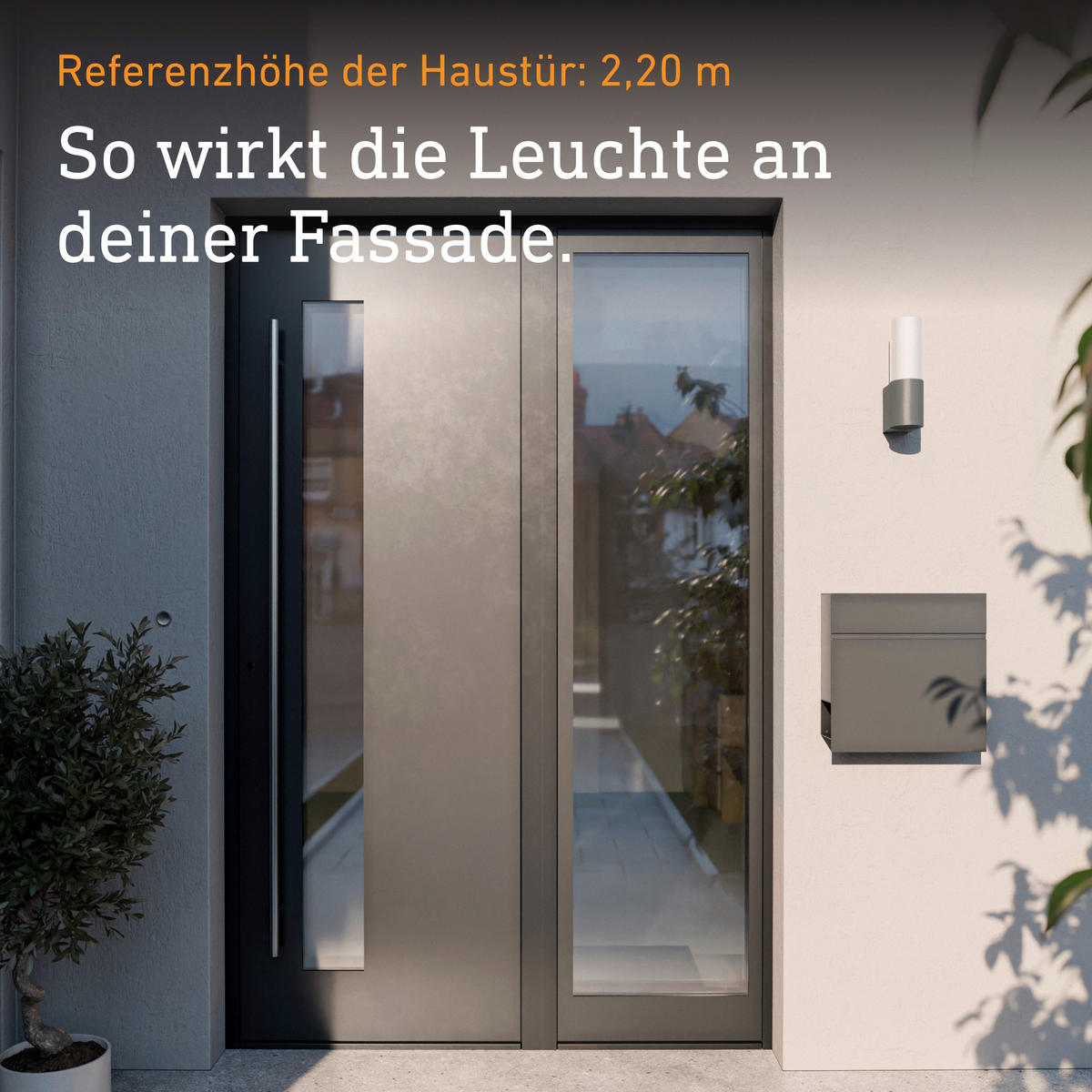 AUSSENWANDLEUCHTE L 600er 7,8/26/13,1 cm  - Anthrazit, Trend, Metall (7,8/26/13,1cm) - Steinel