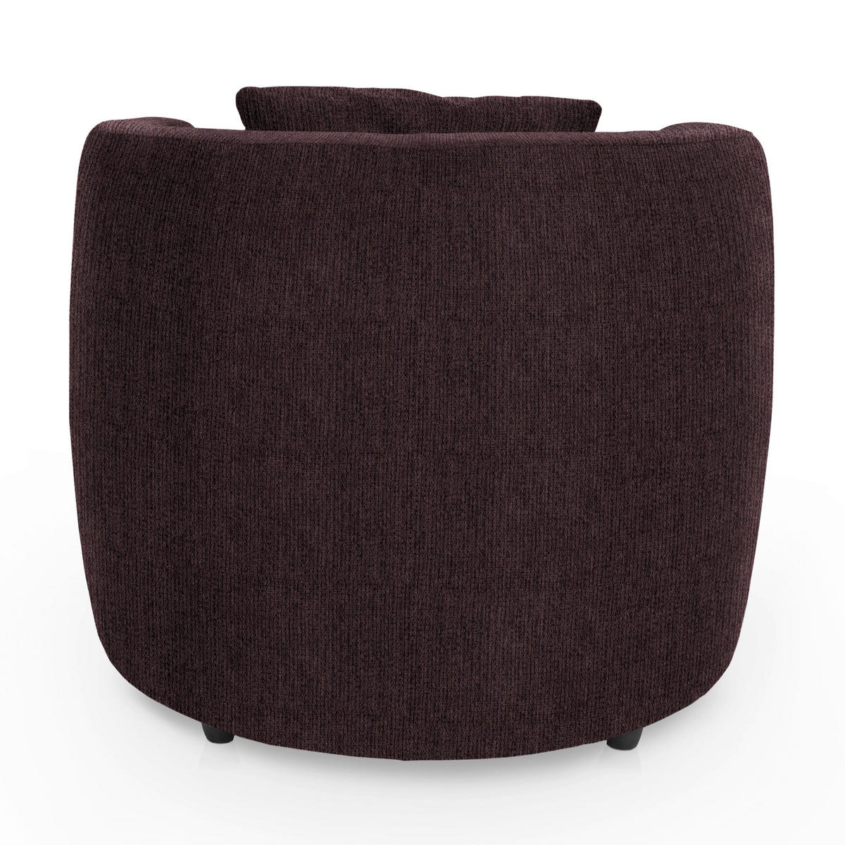 COCKTAILSESSEL in Chenille Braun  - Schwarz/Braun, Design, Kunststoff/Textil (81/74/81cm) - Livetastic
