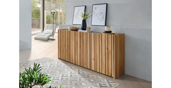 SIDEBOARD 181,1/88/42 cm  - Eichefarben, Design, Holz/Holzwerkstoff (181,1/88/42cm) - Linea Natura