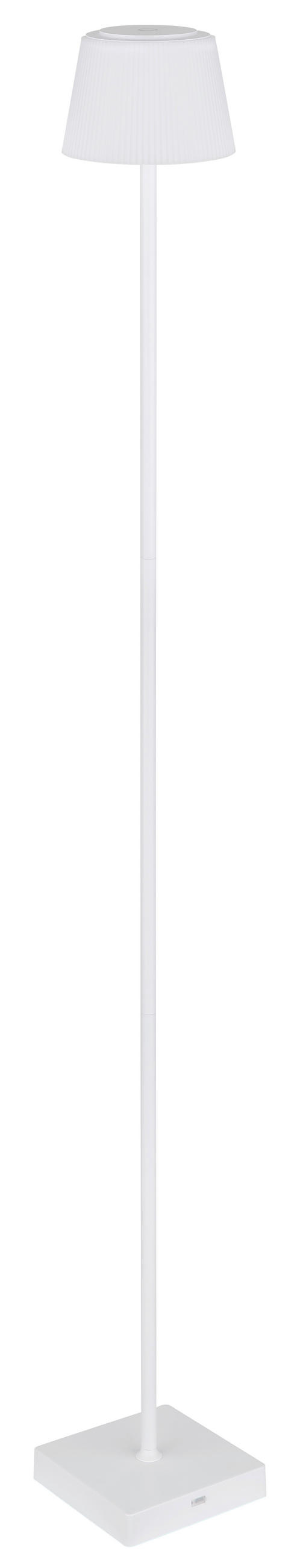 AKKU-STEHLEUCHTE - Weiss, Design, Kunststoff/Metall (14/14/120cm) - Globo