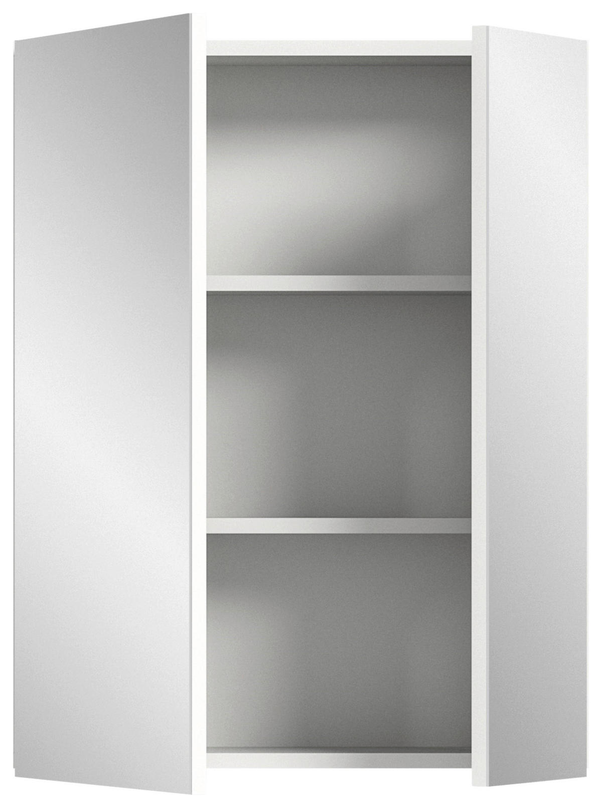KOUPELNA bílá, vysoce lesklá bílá  - bílá/černá, Moderní, kompozitní dřevo/plast (60cm) - MID.YOU