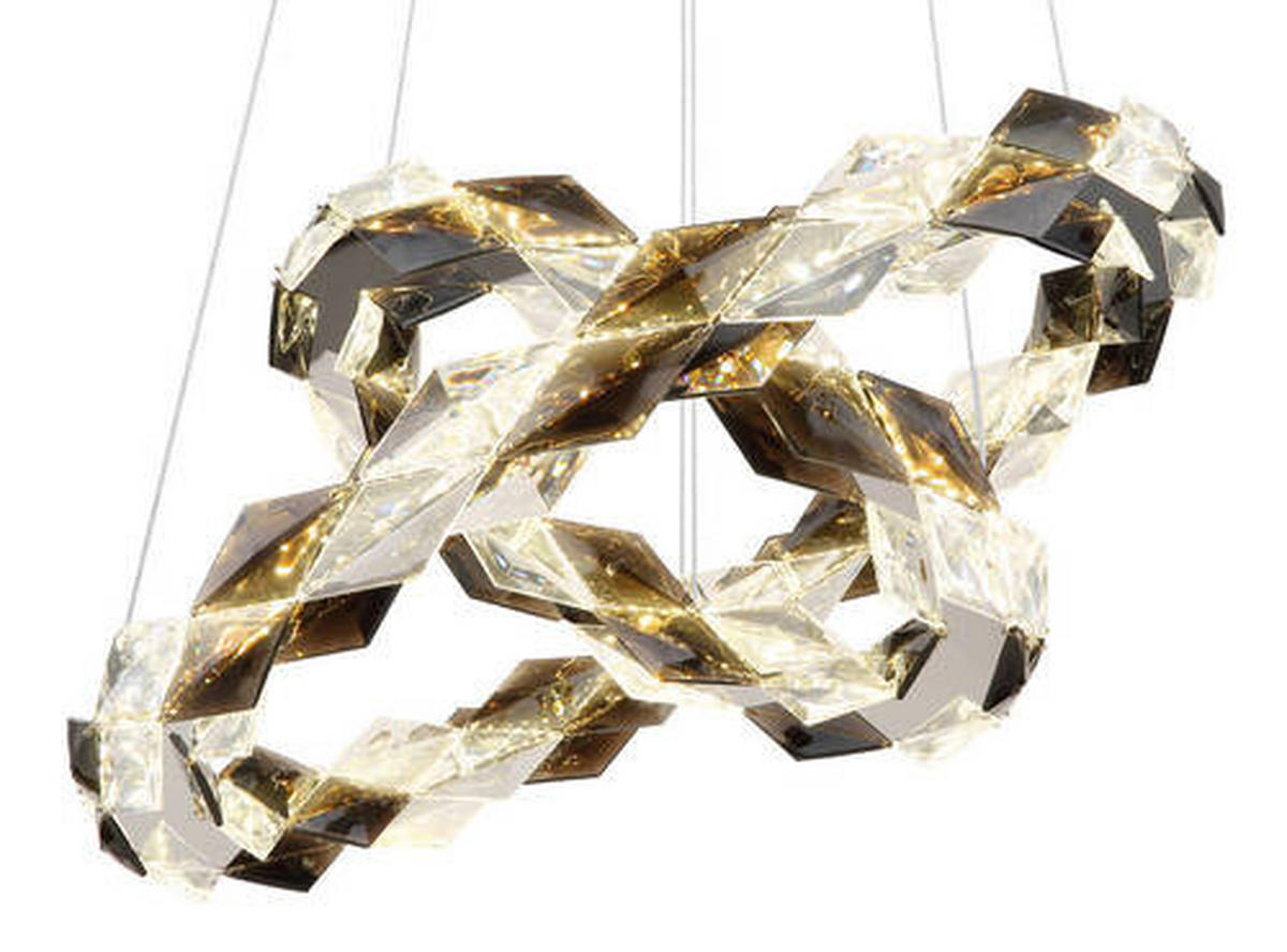 LED-HÄNGLAMPA 55/130 cm  - klar, Design, metall/plast (55/130cm) - Globo