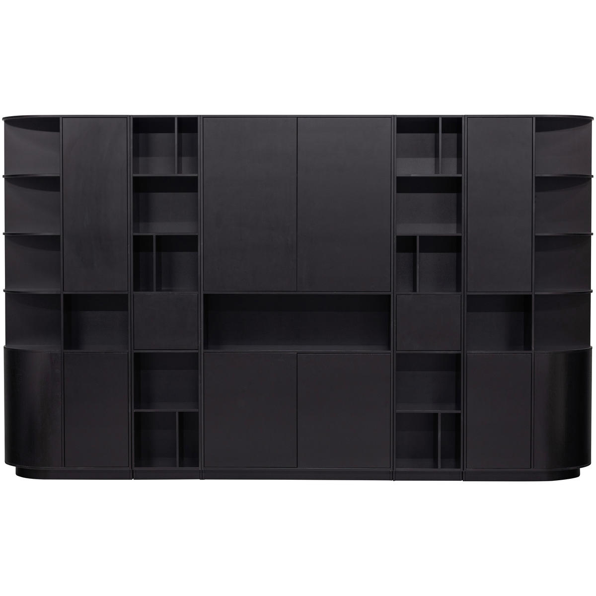 MEHRZWECKSCHRANK 78/210/40 cm  in Schwarz  - Schwarz, Design, Holz (78/210/40cm) - Livetastic