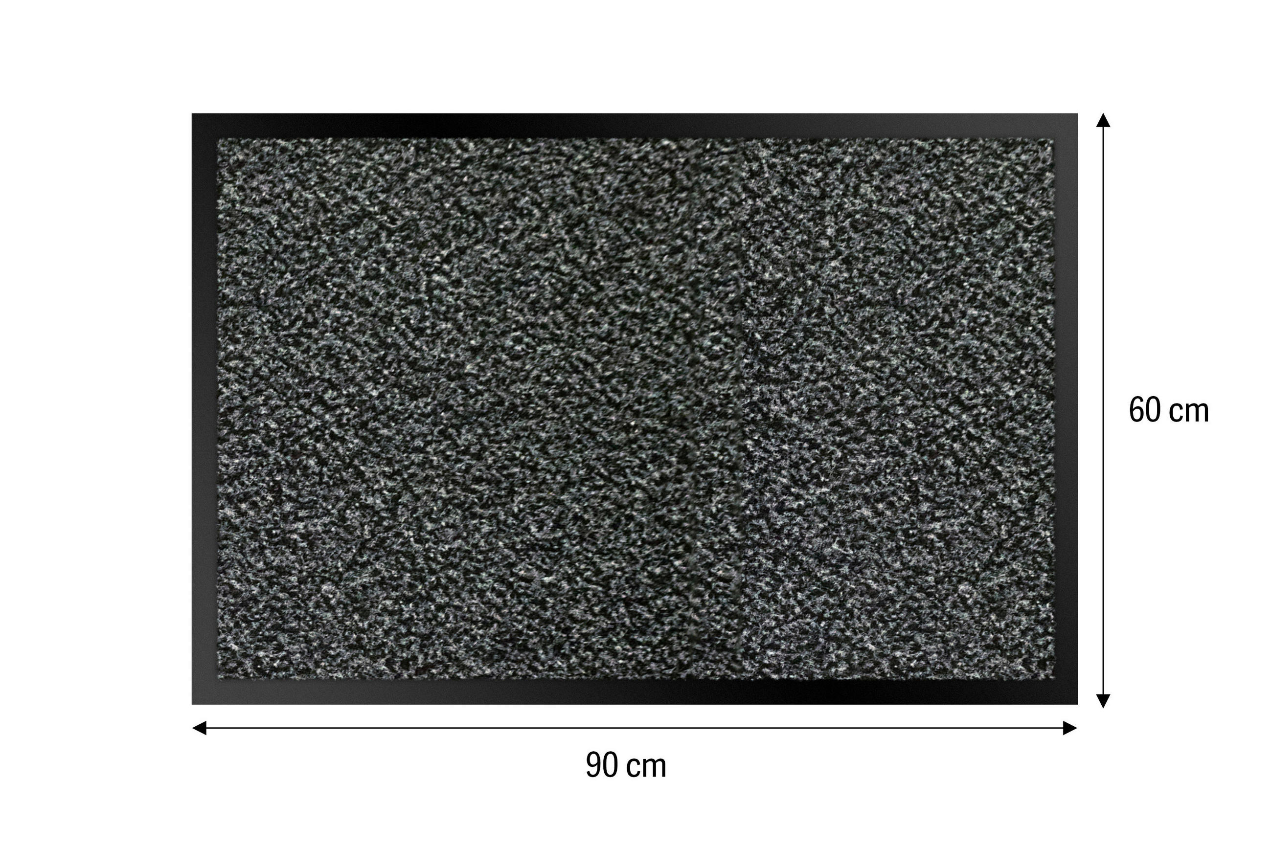 SZENNYFOGÓ SZŐNYEG - antracit, Basics, műanyag/textil (60/90cm)