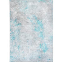 VINTAGE-TEPPICH 200/290 cm ONDEA ONIS, waschbar Grau, Türkis, Hellgrau  - Türkis/Hellgrau, Design, Kunststoff/Textil (200/290cm) - Lindorug
