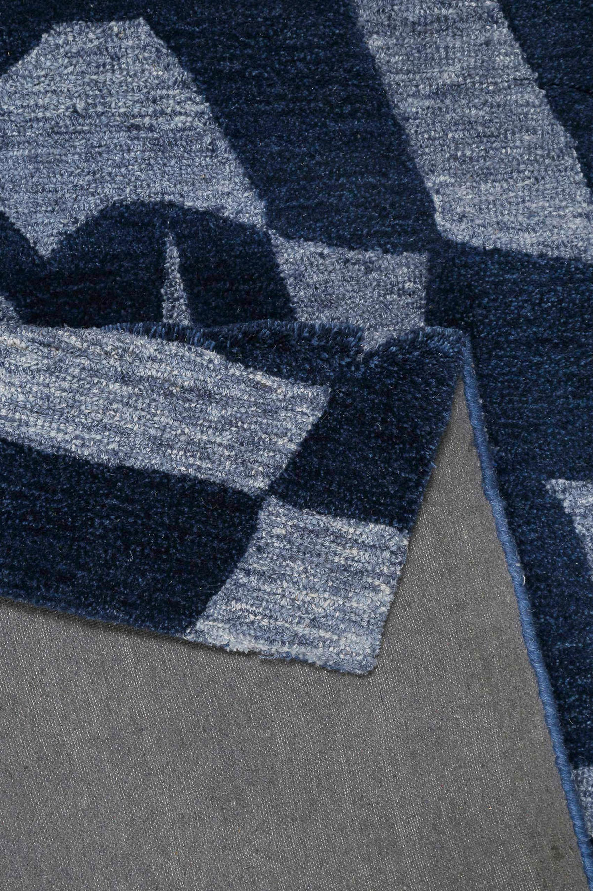 WEBTEPPICH 80/150 cm Ocean State Blaugrau, Graublau  - Graublau/Blaugrau, Design, Textil (80/150cm) - Esprit