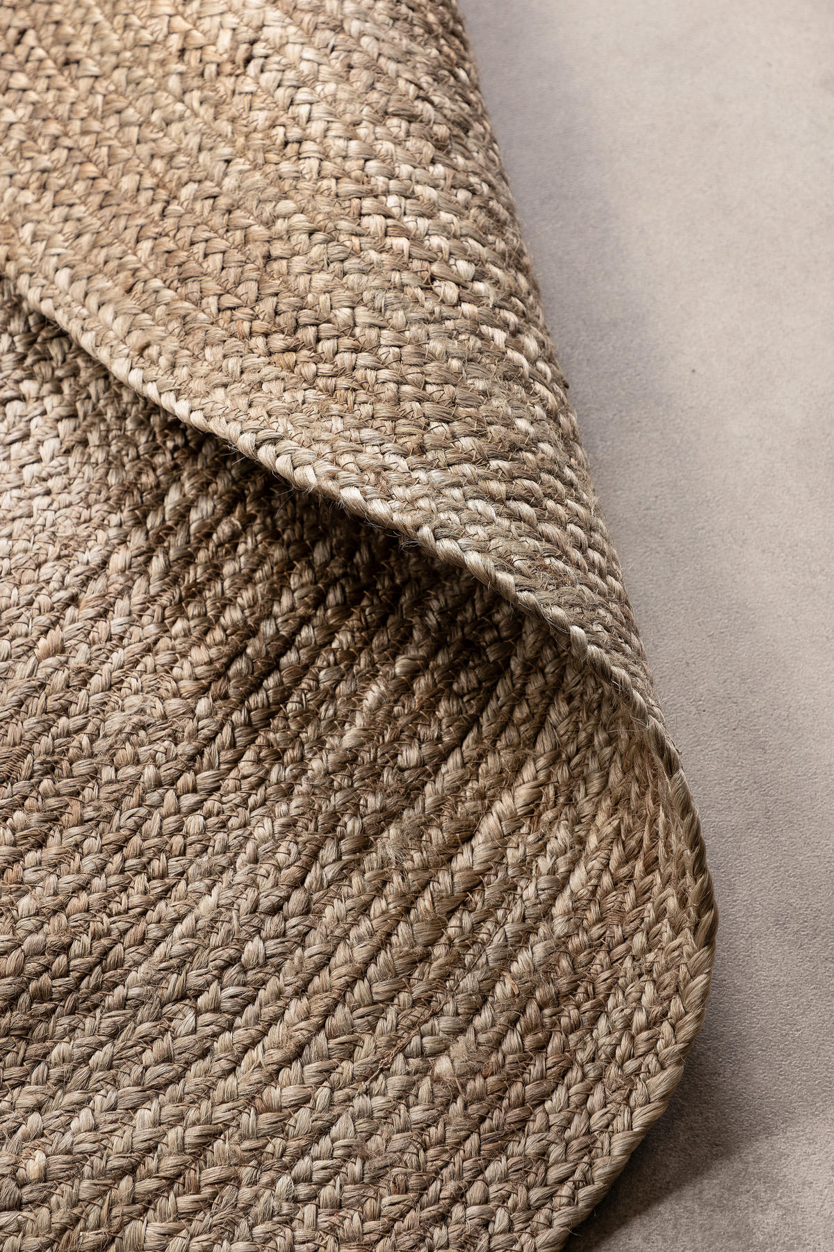 JUTETEPPICH 100 cm Jute Braided Greige  - Greige, Design, Textil (100cm)
