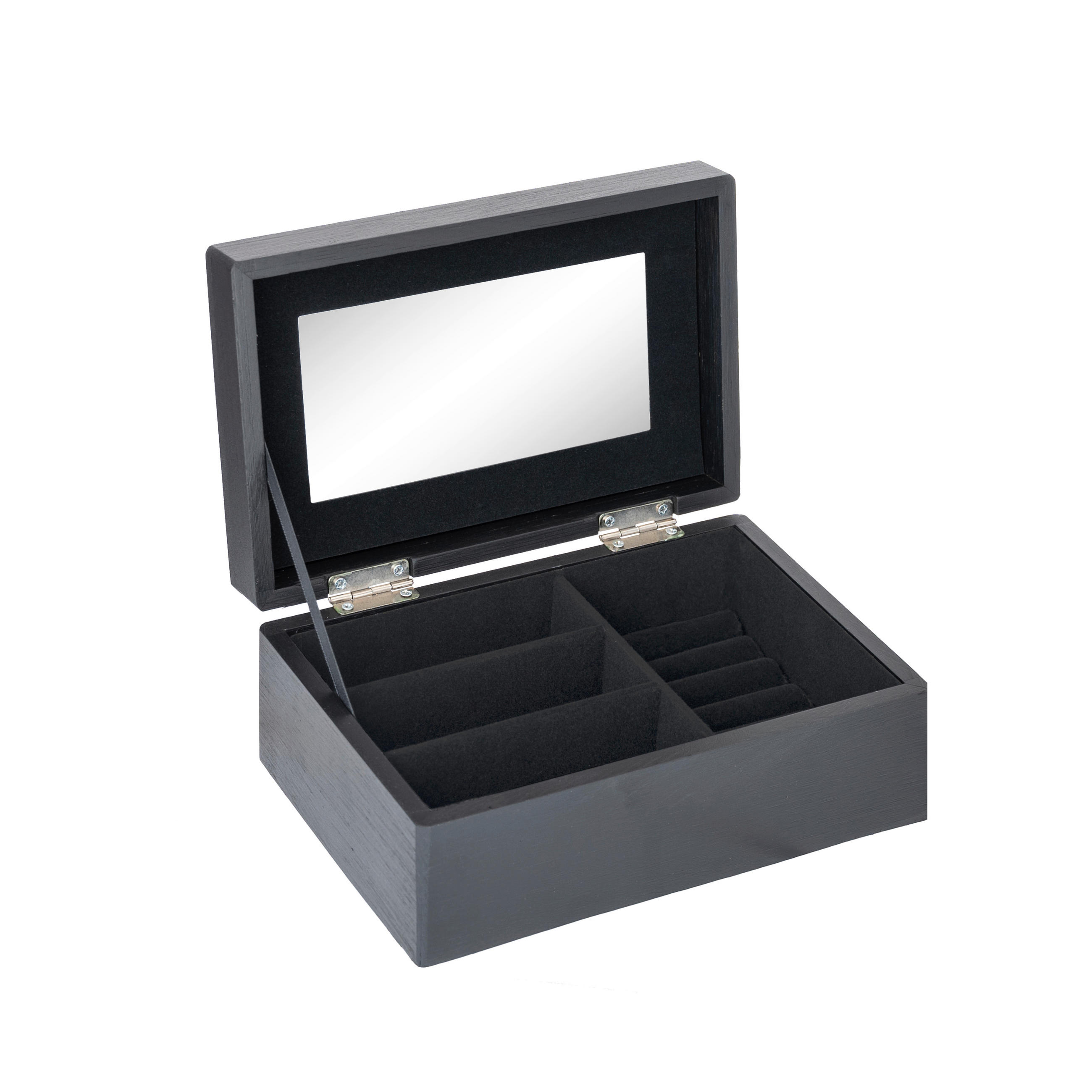 DEKOBOX - Schwarz, Basics, Glas/Naturmaterialien (18,5/12,3/7,4cm) - Ambia Home