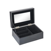 DEKOBOX - Schwarz, Basics, Glas/Naturmaterialien (18,5/12,3/7,4cm) - Ambia Home