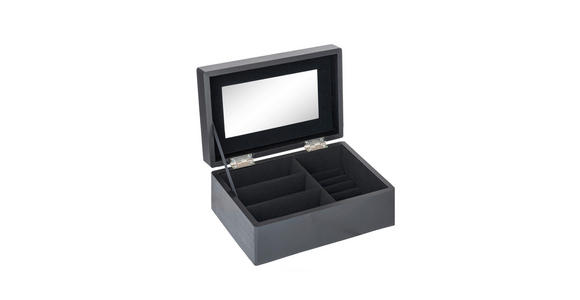 DEKOBOX - Schwarz, Basics, Glas/Naturmaterialien (18,5/12,3/7,4cm) - Ambia Home