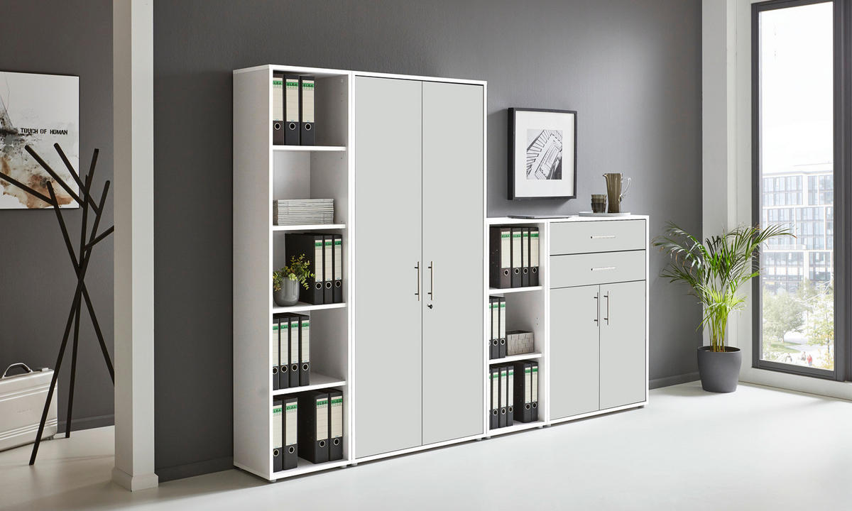 SKŘÍŇ NA ŠANONY, bílá, 257/185,6/33 cm - bílá, Moderní, kompozitní dřevo (257/185,6/33cm) - MID.YOU