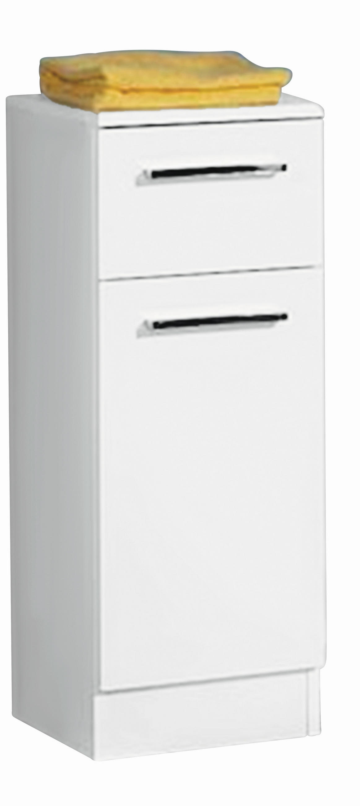 UNTERSCHRANK 30/81/33 cm   - Chromfarben/Weiß, KONVENTIONELL, Holzwerkstoff (30/81/33cm) - Carryhome