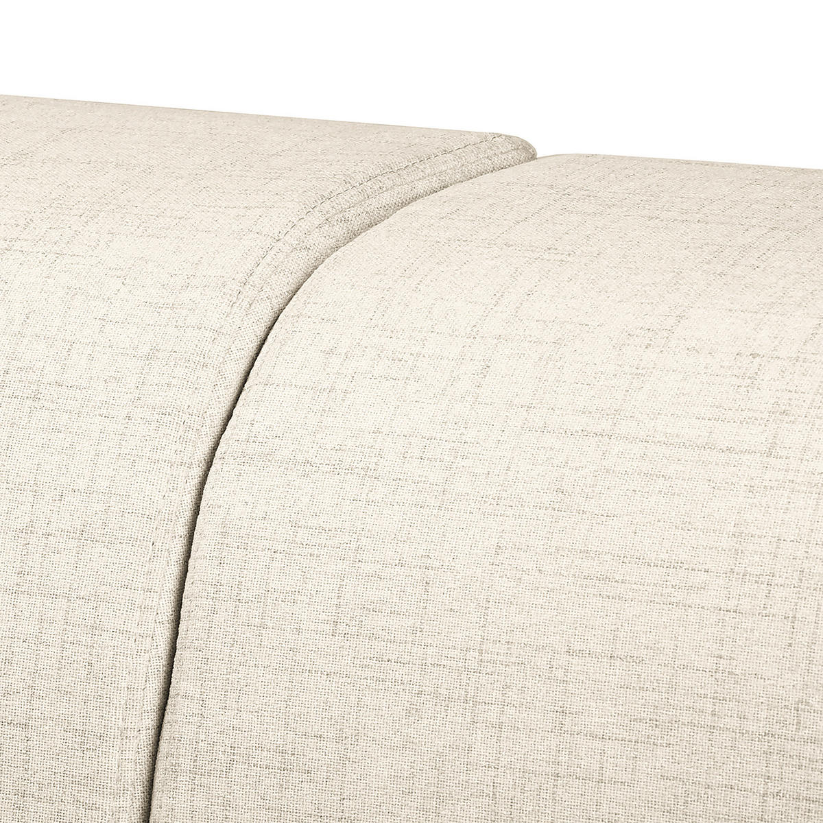 ECKSOFA in Textilgeflecht Hellgrau  - Wengefarben/Hellgrau, Design, Holz/Textil (257/174cm) - Livetastic