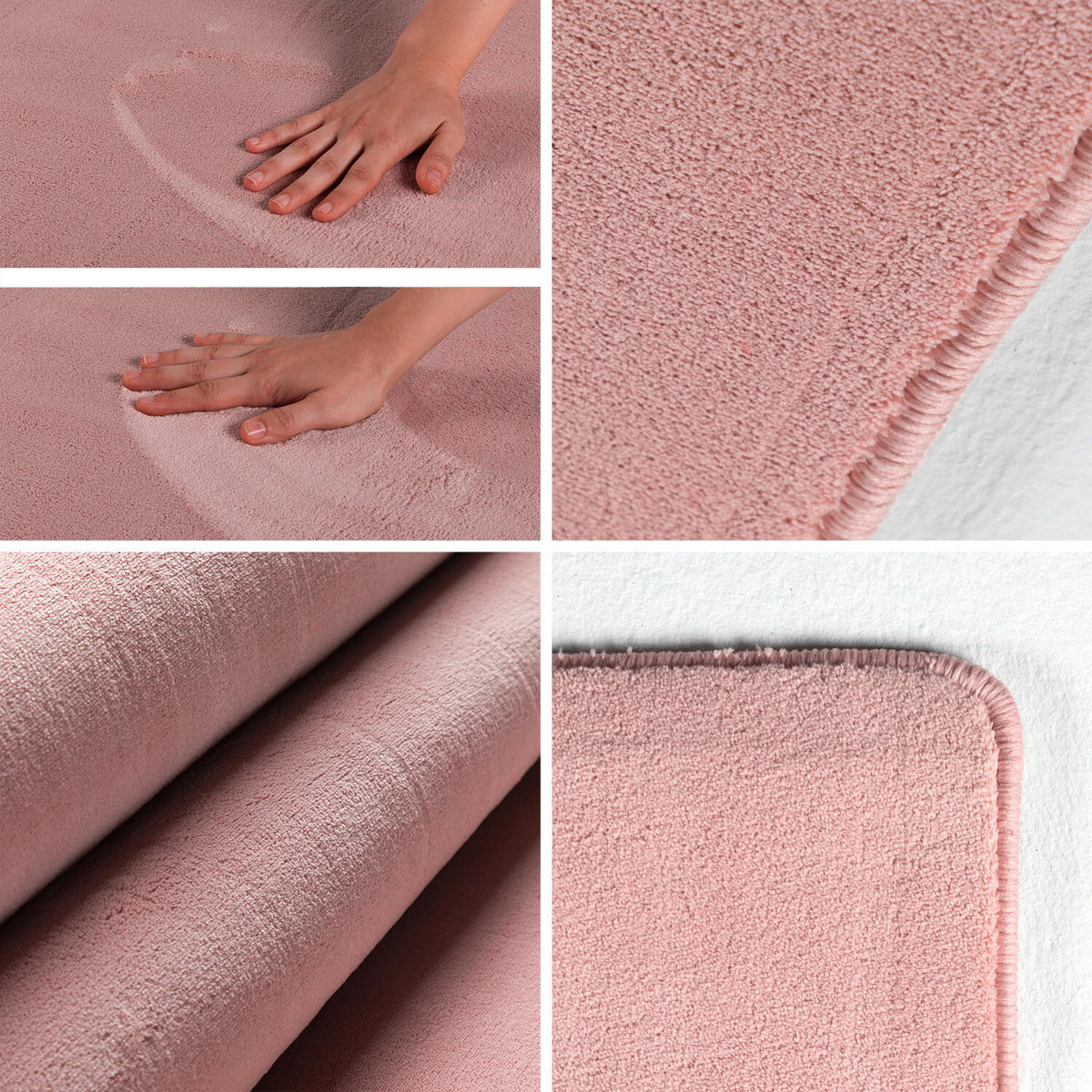 FLACHWEBETEPPICH 80/150 cm Sky Rosa  - Rosa, Design, Textil (80/150cm) - Novel