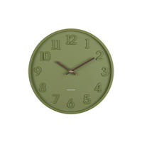 WANDUHR Calma Smaragdgrün  - Smaragdgrün, Basics, Kunststoff (30cm) - Karlsson