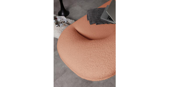 2-SITZER-SOFA in Flachgewebe Rostfarben  - Rostfarben/Schwarz, KONVENTIONELL, Kunststoff/Textil (223/79/94cm) - Carryhome